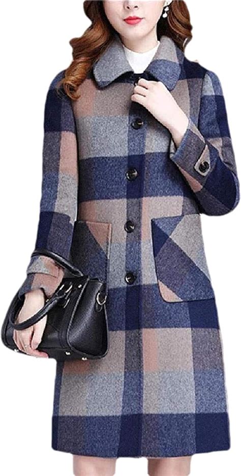 amazon ladies wool coats|women's winter coats wool blend.